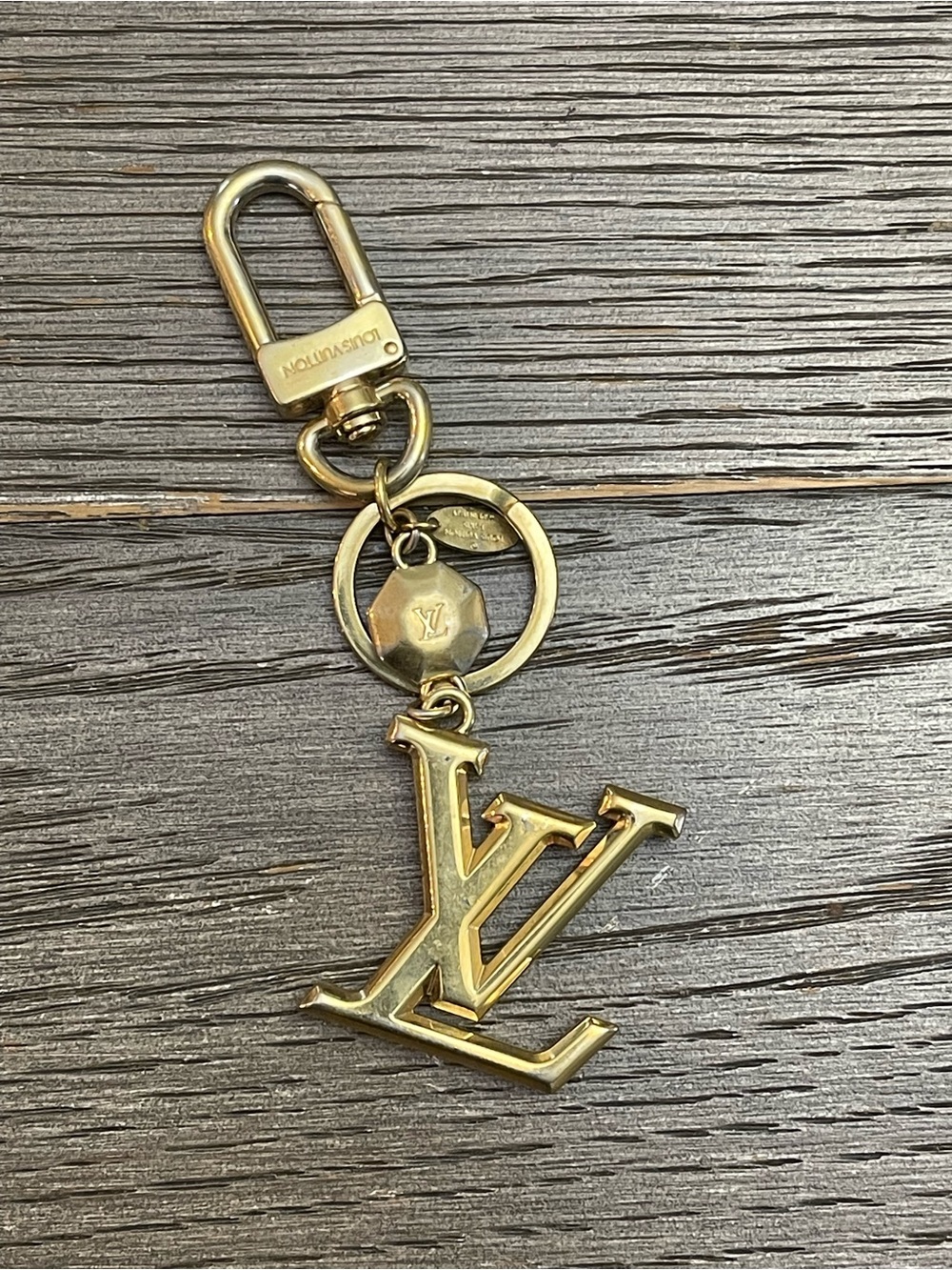 Louis Vuitton Gold Tone Facettes Bag Charm